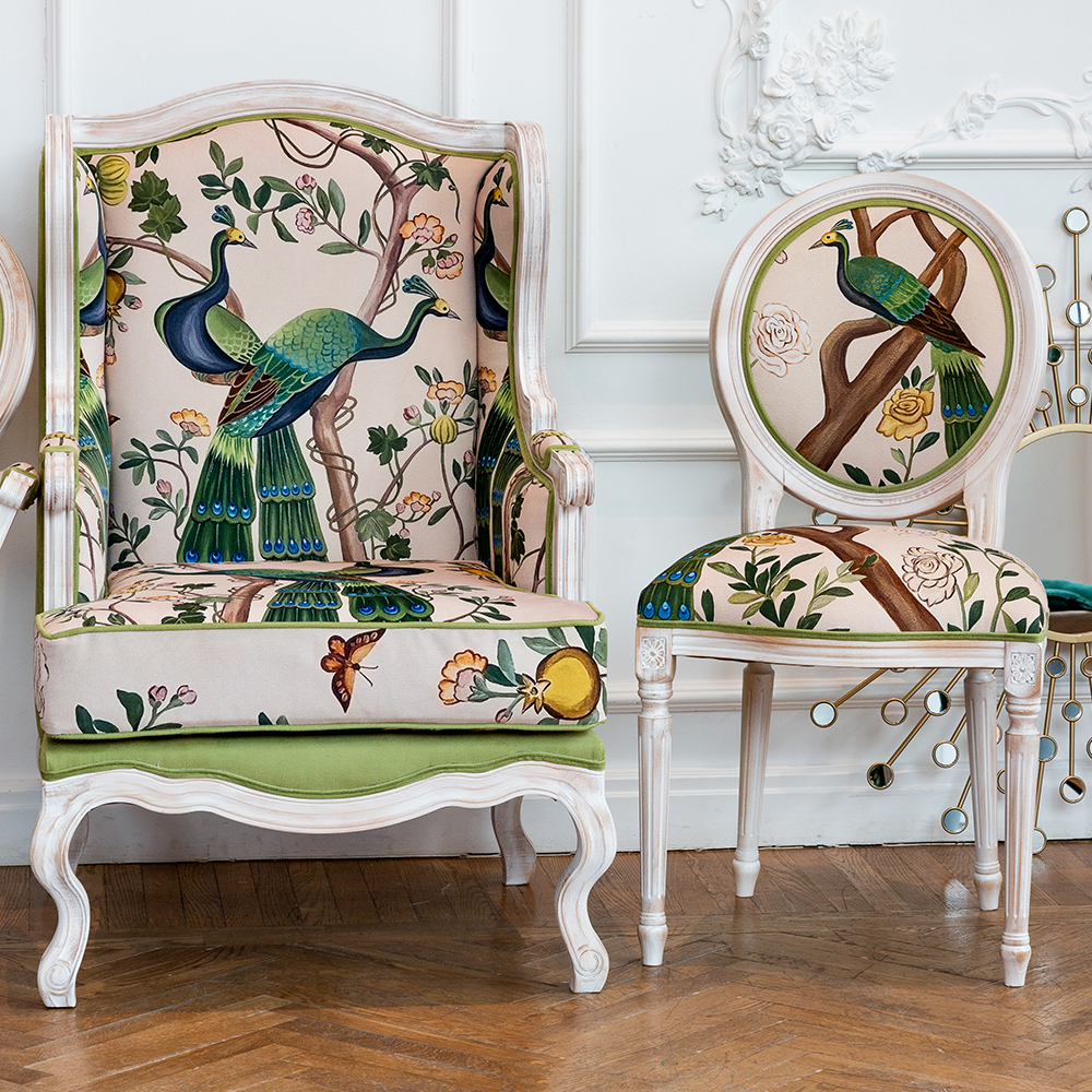 21060731 Кресло «Индокитайский зелёный павлин» Object Desire  - Вид №7