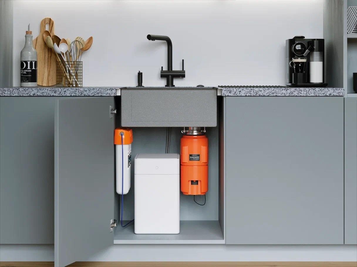 Измельчитель пищевых отходов Omoikiri Nagare Slim 1250 4995063 для кухонной мойки, постоянный магнит - Вид №2