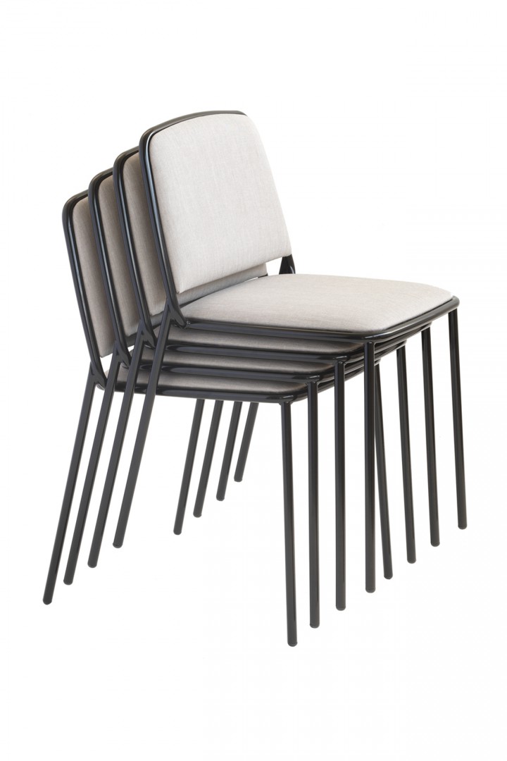 Ring 670 Стул со стальным каркасом, 4 ножки. Сиденье и спинка мягкие. Et al. Ring - Вид №5