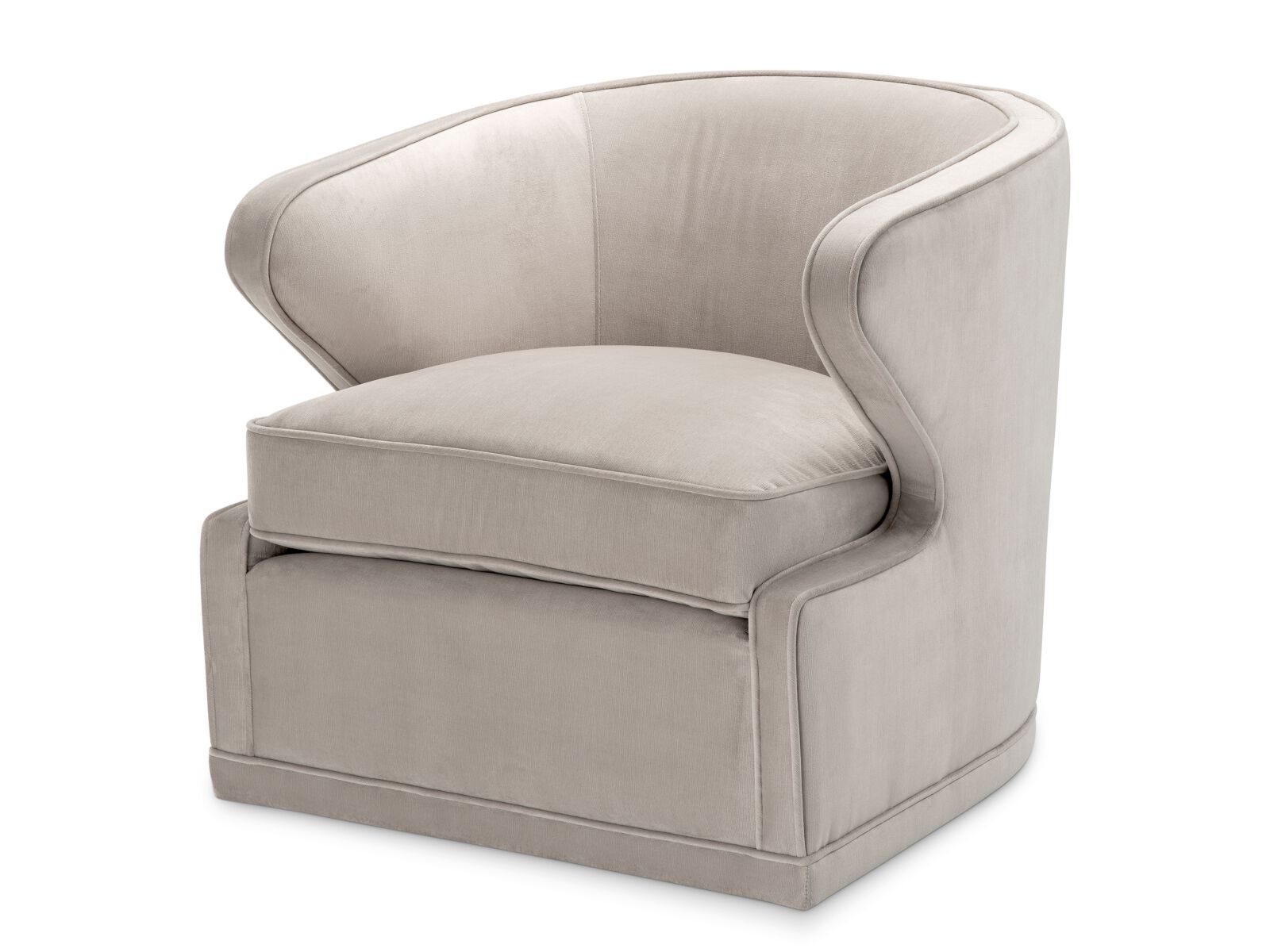 Тканевое вращающееся кресло с подлокотниками Eichholtz DORSET ARCH-00039749