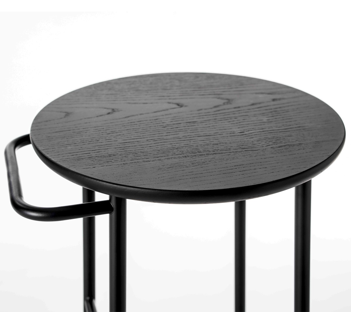 Ex.T Hang Высокий табурет из окрашенного в черный цвет ясеня EXHANGTALLNE Stand - Вид №4