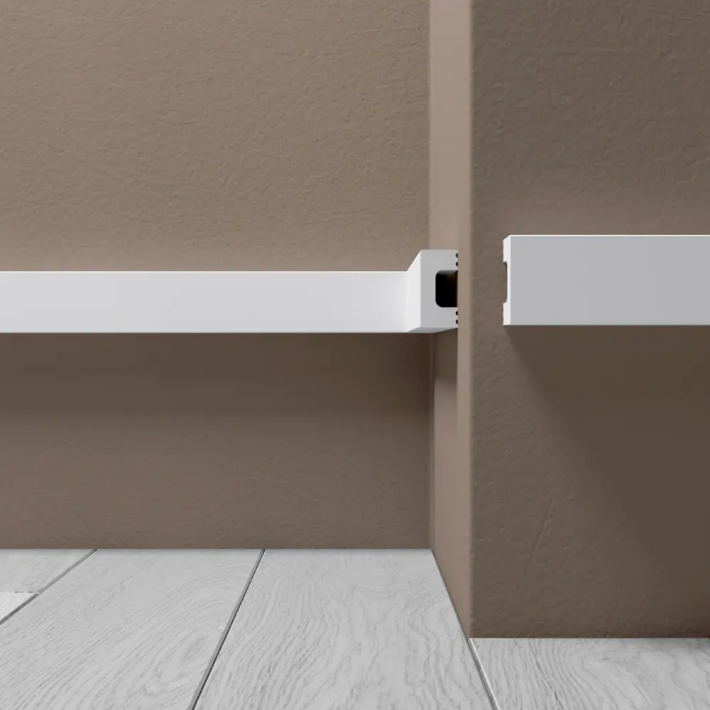 Молдинг потолочный полистирол ударопрочный Де-Багет XPS Polymer М 2 белый 15x30x2000 мм STLM-2179487