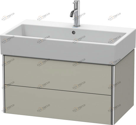 XS419506060 XSquare Тумбочка подвесная Серо-коричневый шелковисто-матовый лак Duravit