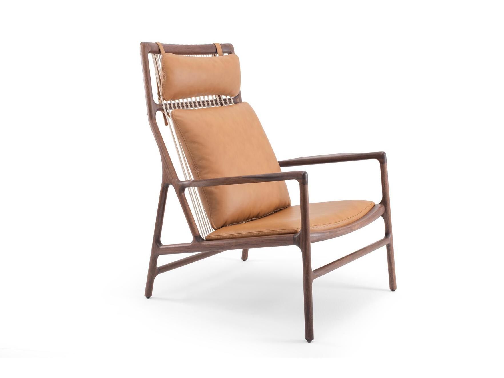 Кресло грецкого ореха с кожаной подушкой Gazzda Dedo ARCH-00052628