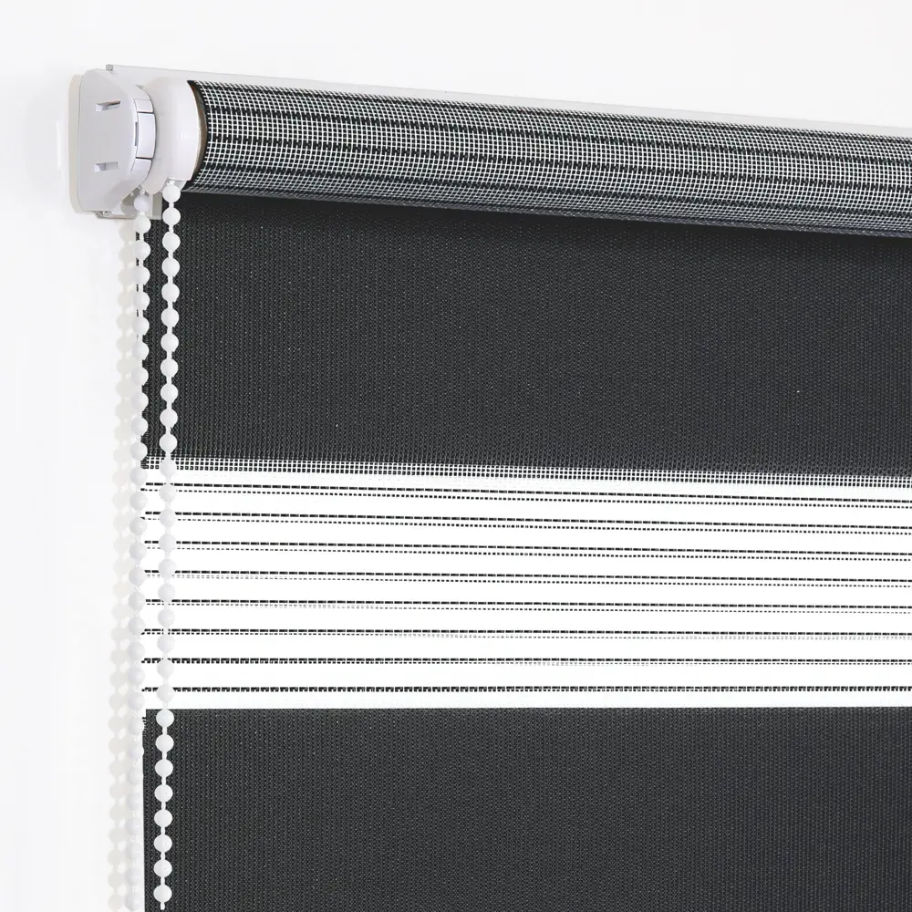 Штора рулонная день-ночь Мелоди 40x175 см графит MIAMOZA STLM-2162881 - Вид №1