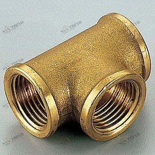 Тройник ВР   3/8'' латунь TIEMME 1500275