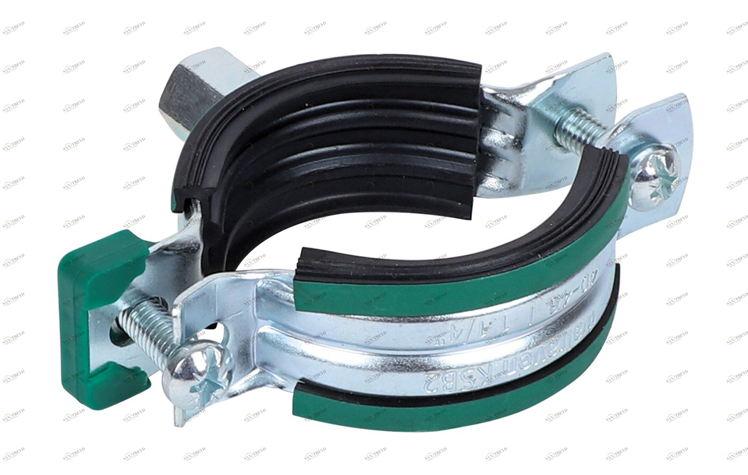 3396160 Крепление для труб  KSB2 Хомуты с вкладышем epdm (M8/10) для стальных, медных, чугунных и пластиковых (многослойных) труб WALRAVEN 