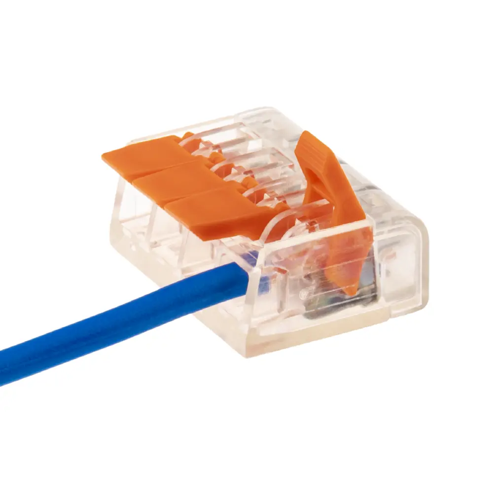 84746785 Клеммы соединительные монтажные с рычажком Duwi СМК 223-414 4-проводные 4мм² прозрачные 20 шт 26727 0 STLM-1110415  - Вид №6