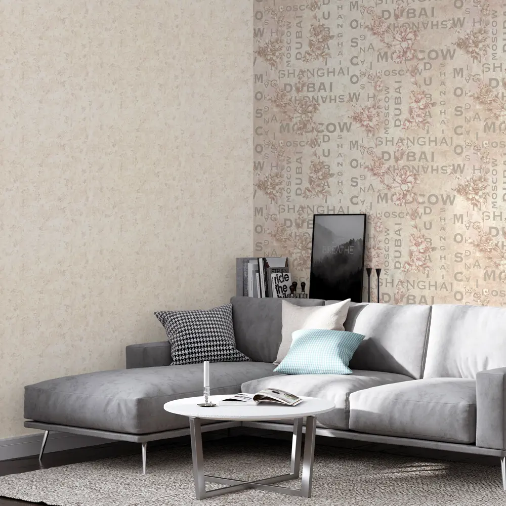 Обои флизелиновые Palitra Family Romantis бежевые 1.06 м FM71682-21 STLM-2076491 - Вид №3