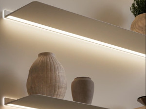 Алюминиевая полка со встроенным освещением