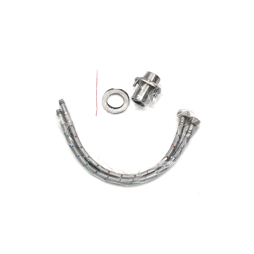 Смеситель д/ум MELANA-610602 Paola Hi-tech нерж.сталь, однорычажный, сатин, литой излив - Вид №5