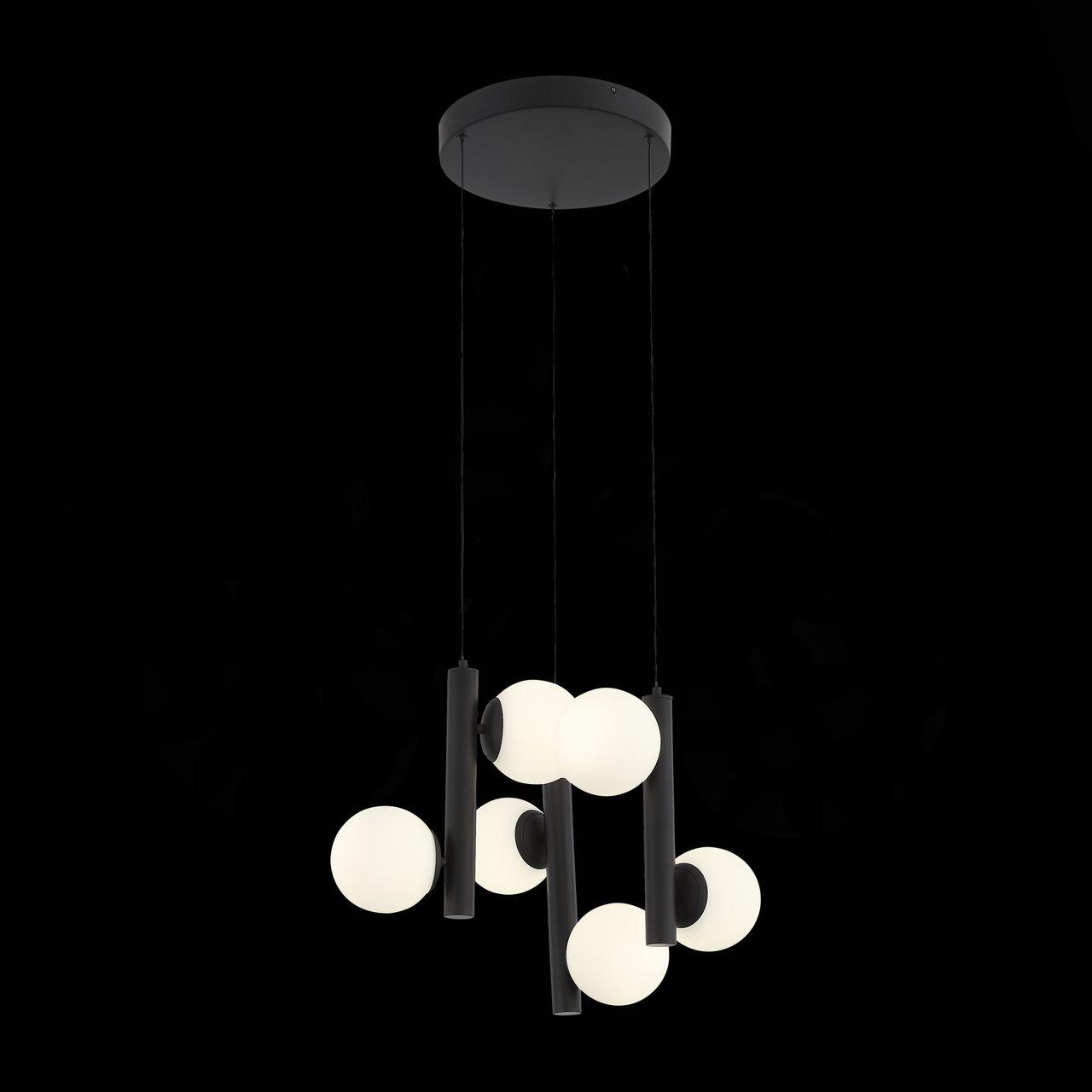 Подвесная светодиодная люстра ST Luce Donolo SL395.403.06 ST LUCE ДИЗАЙНЕРСКИЕ, DONOLO 279903 Белый  - Вид №1