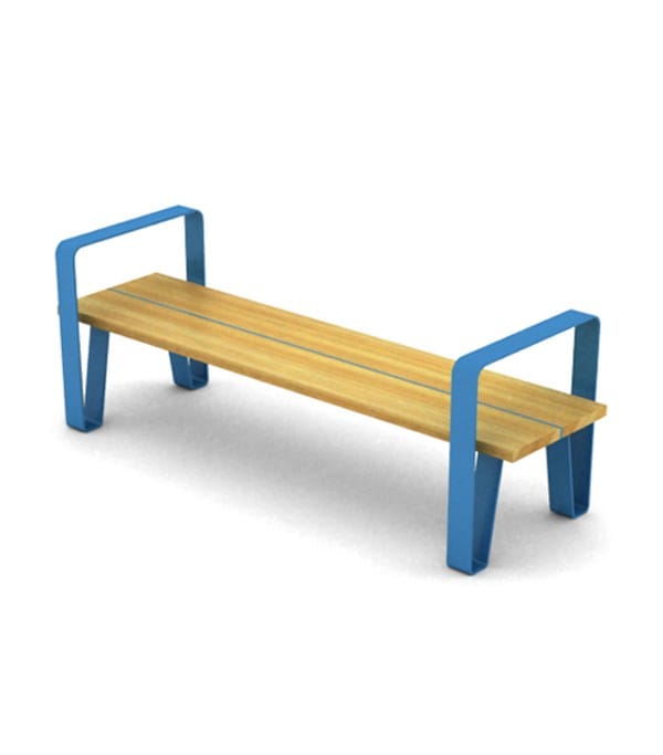 Стальная и деревянная скамья без спинки LAB23 COURT ARCH-00068054 - Вид №18