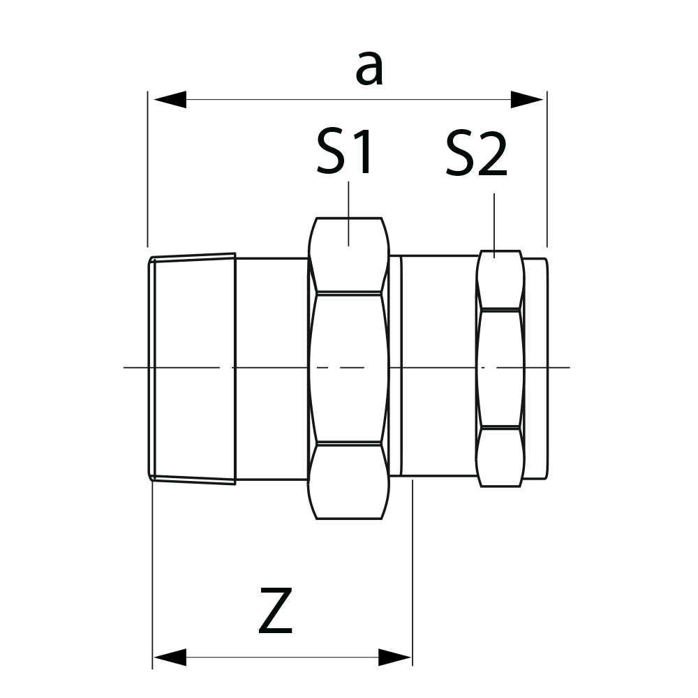 3331003000000 Разъемные соединения Tece  - Вид №1