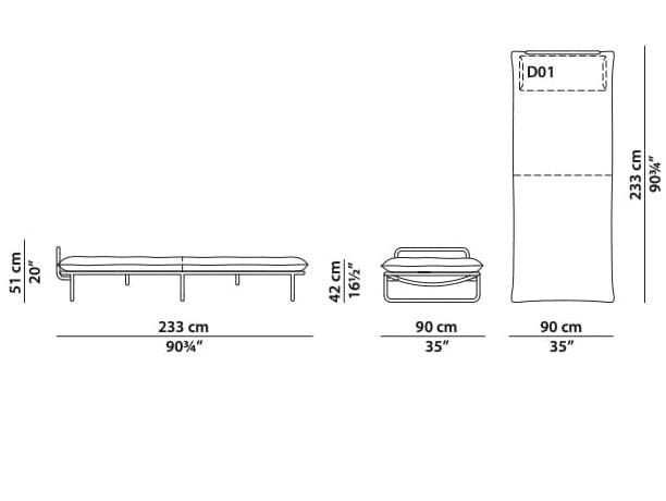 Травленая медная мягкая Садовая кровать Baxter Аризона ARCH-00126677 - Вид №4