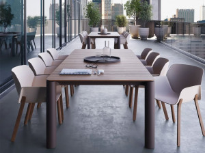 Прямоугольный садовый стол из тикового дерева