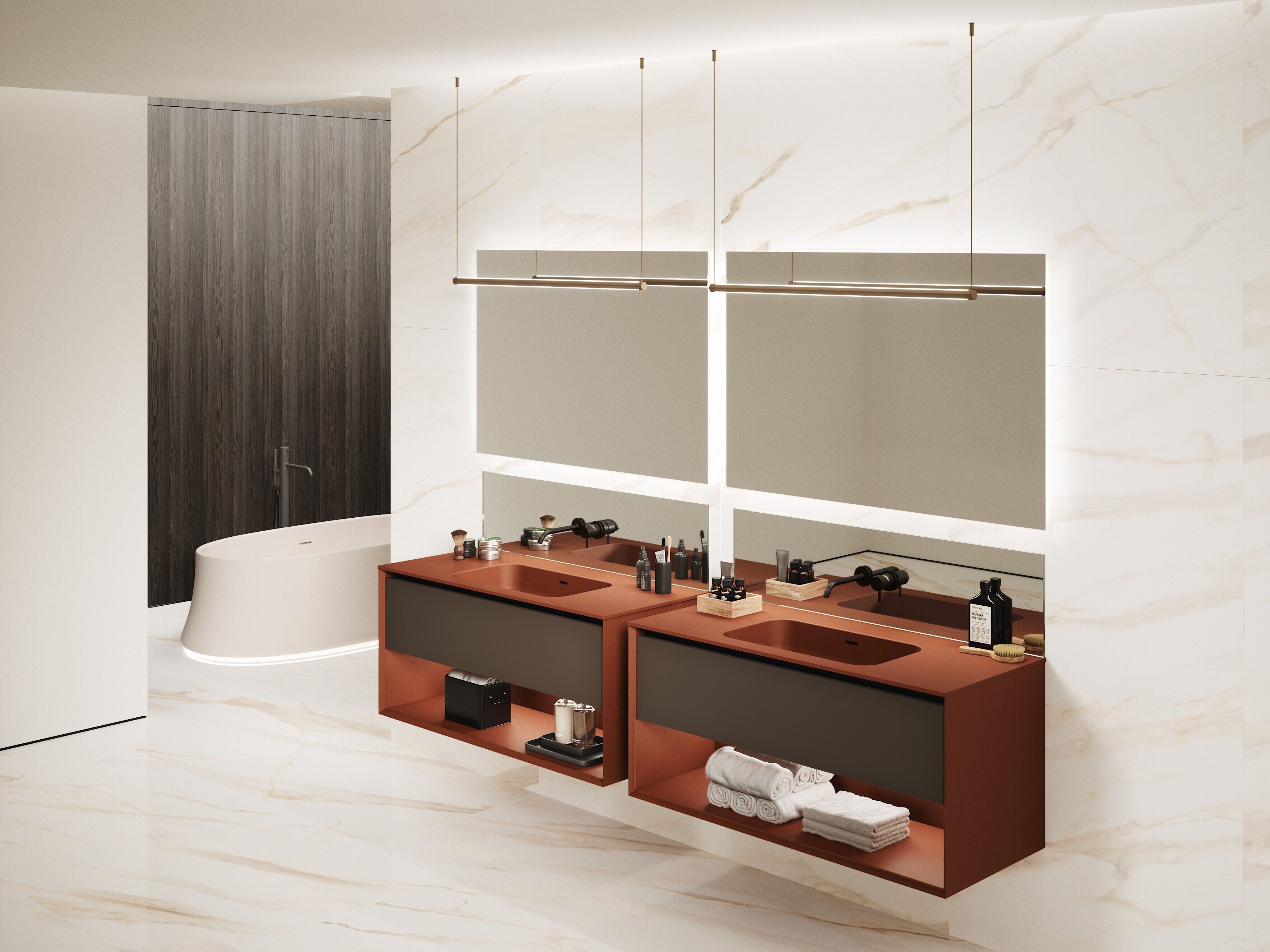 Полная мебель для ванной комнаты OASIS Smartcode ARCH-00047522 - Вид №1