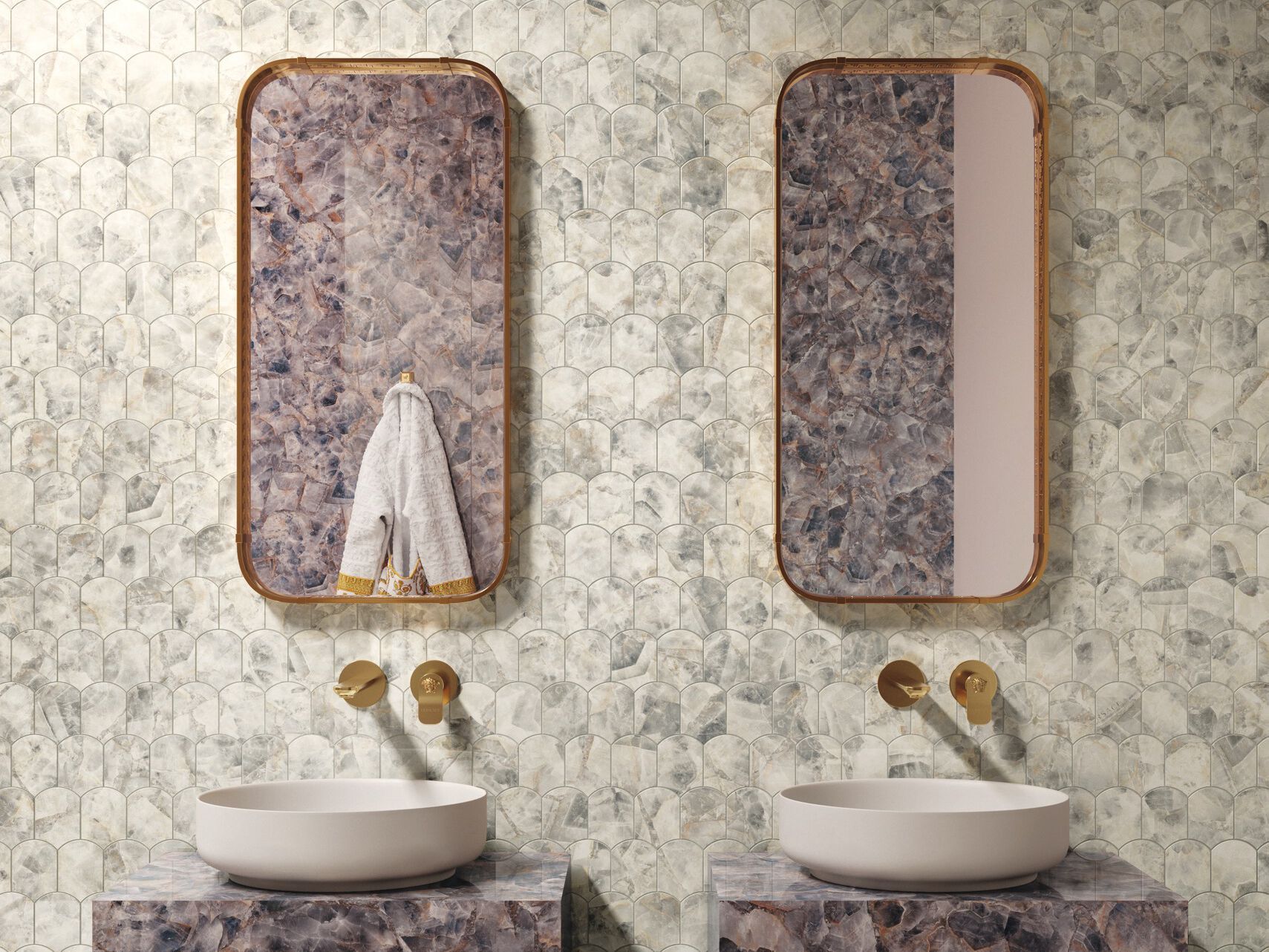 Мозаика из керамогранита Versace Ceramics Gemstone ARCH-00044615