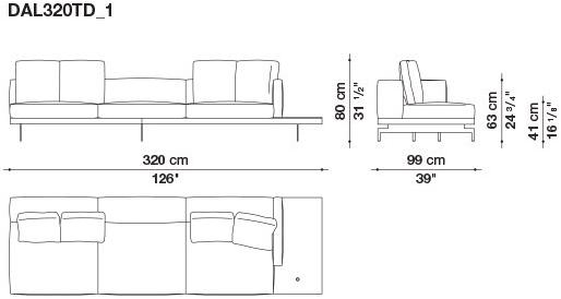 B&B Italia 3-х местный тканевый диван Dock sun-id-1376507 - Вид №48