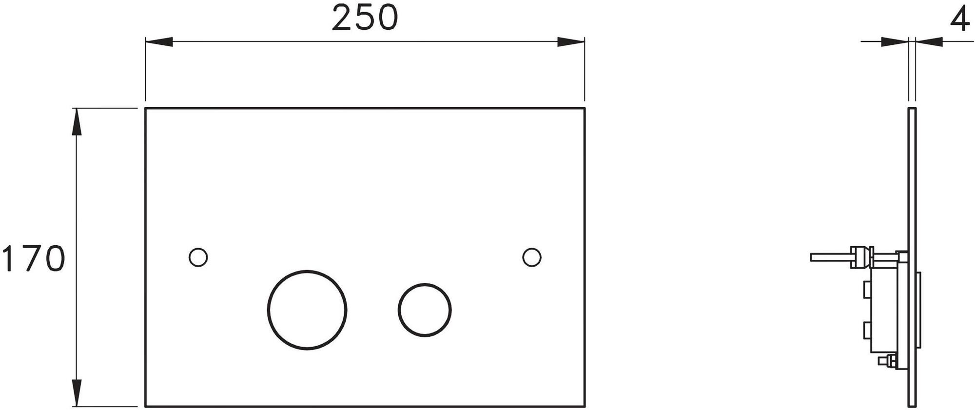 RUBINETTERIE STELLA Кнопка смыва для унитаза Sirius sun-id-1454401 - Вид №2
