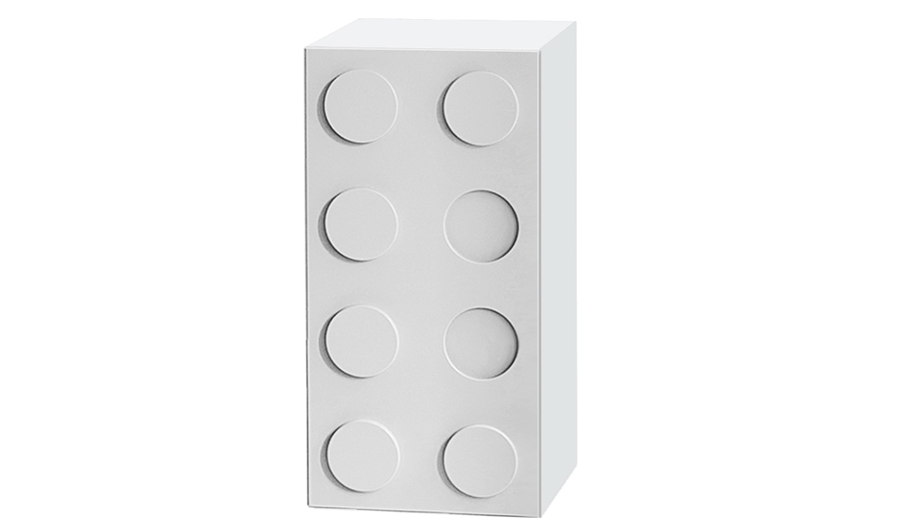 Шкаф детский однодверный "Леголенд" МАНДАРИН ЛЕГОЛЕНД 178727 Белый;голубой Santreyd  - Вид №1