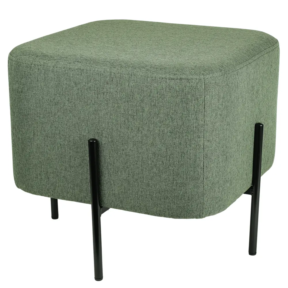 Пуф Эрик на ножках с текстильным сиденьем зеленый 89427524 Santreyd STLM-1581275