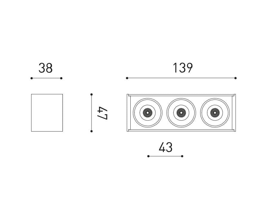 Алюминиевый светодиодный потолочный светильник Arkoslight Черный пульт дистанционного управления Foster Surface ARCH-00096686 - Вид №4