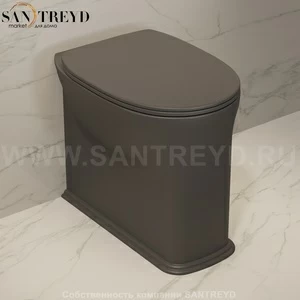 MA117RG7006 Приставной унитаз напольный Черный Ceramica Flaminia Madre Италия