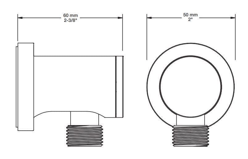 Встраиваемый термостатический набор для ванны с ручным душем BARIL Zip B66 ARCH-00102162 - Вид №6