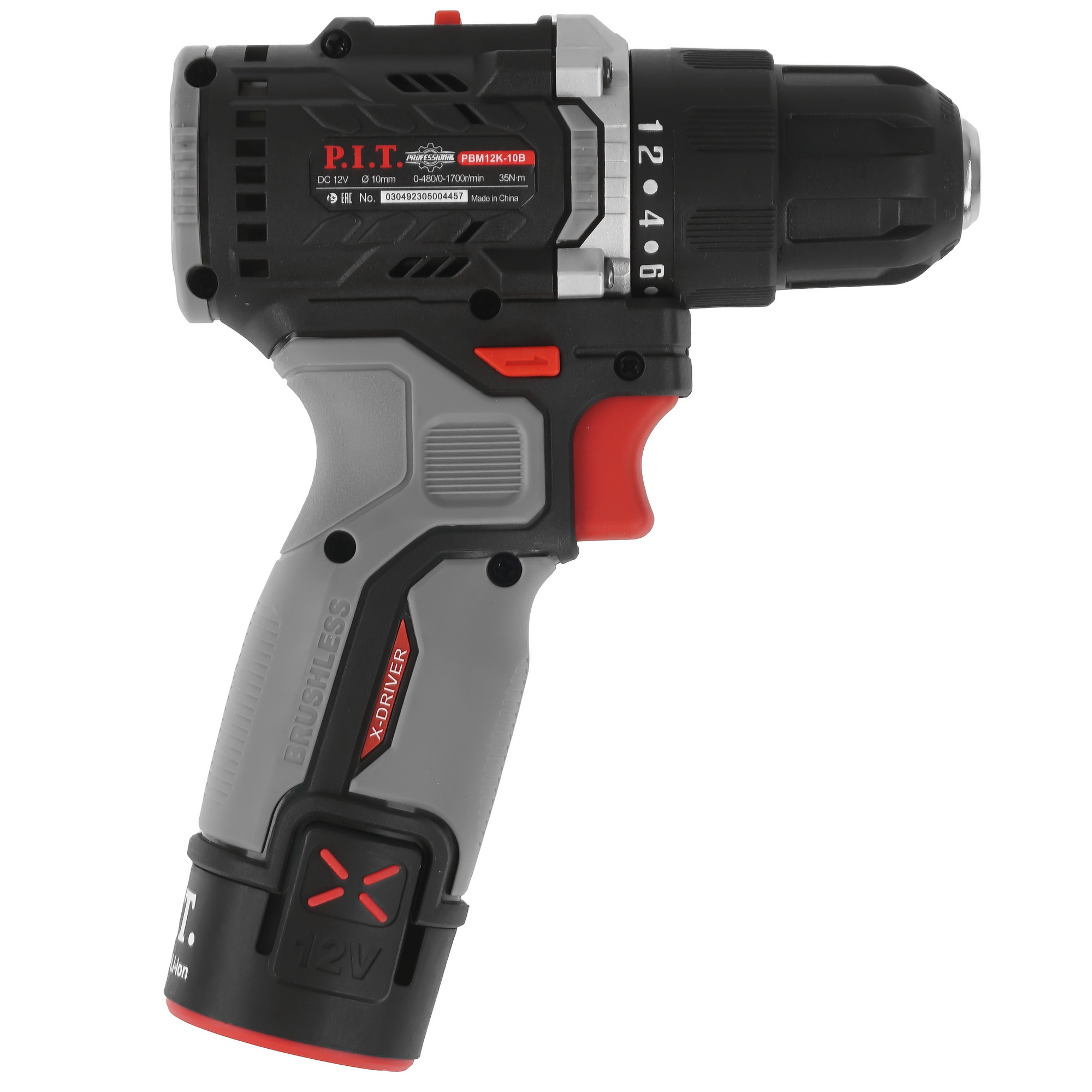 Дрель-шуруповерт PIT PBM12K-10B/2 X-DRIVER OnePower 12V 9086503 STDN-0038285 - Вид №2