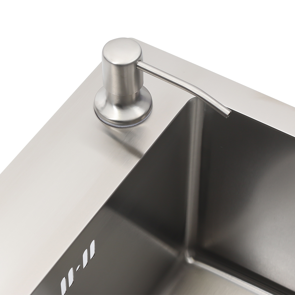 Мойка R5045H MELANA ProfLine 3,0/200 САТИН врезная прямоугольная в комплекте с дозатором MLN-R5045H+дозатор - Вид №3