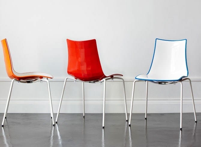 Стальной штабелируемый стул S-CAB Zebra ARCH-00065202 - Вид №2