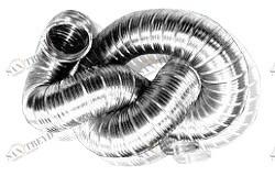Воздуховод алюм. гофрир.(д=150), 15ВА 3 м 00695 DOSPEL 27130