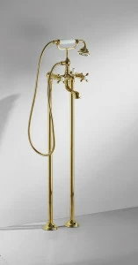 Отдельностоящий смеситель (Romen Golden) Zollern Cross Handle F651199BAF bravat