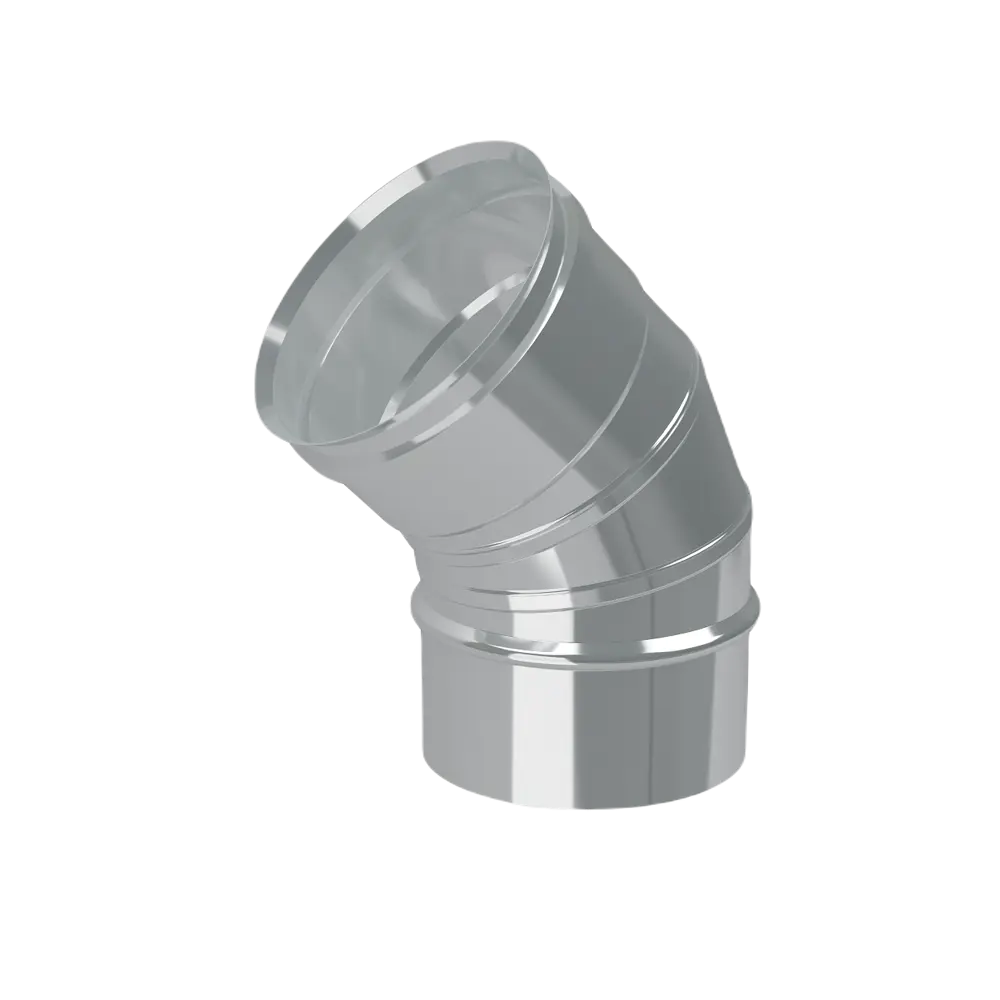 Отвод для круглых воздуховодов Corax ф200 мм 45 градусов 84515605 STLM-2117928 КОРАКС 