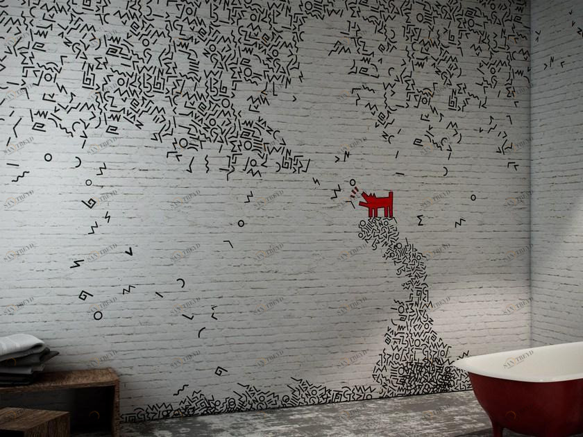 GLAMORA Моющиеся виниловые обои с тиснением Card sun-id-1450864