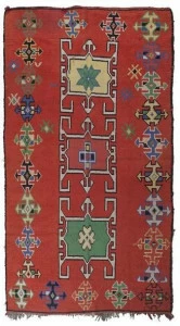 AFOLKI Прямоугольный шерстяной коврик с рисунком Azilal Taa1281be