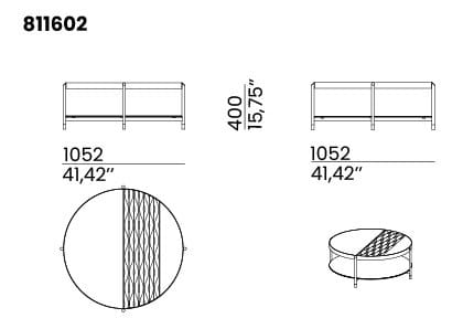 Деревянный круглый низкий журнальный столик animovel Newtown ARCH-00128686 - Вид №2