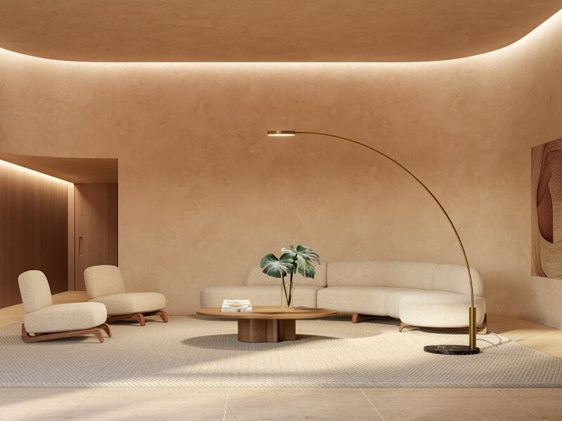 Алюминиевый регулируемый светодиодный торшер Panzeri Dip ARCH-00015637 - Вид №2