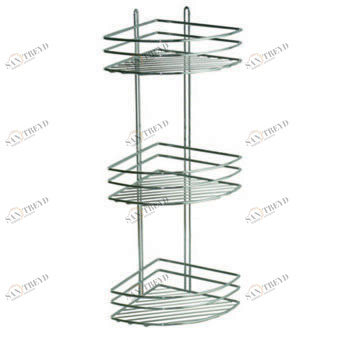 Полка угловая 3-эт. выс.полуовал к стене 20х20х62 4230 FRAP 2411709