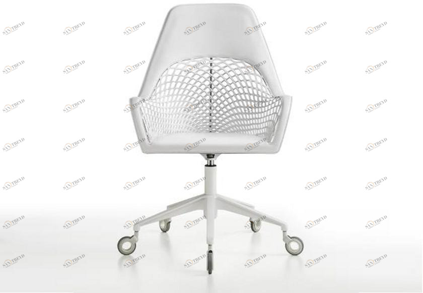 Midj Офисное кресло в коже с 5 спицами на колесах Guapa sun-id-1382786