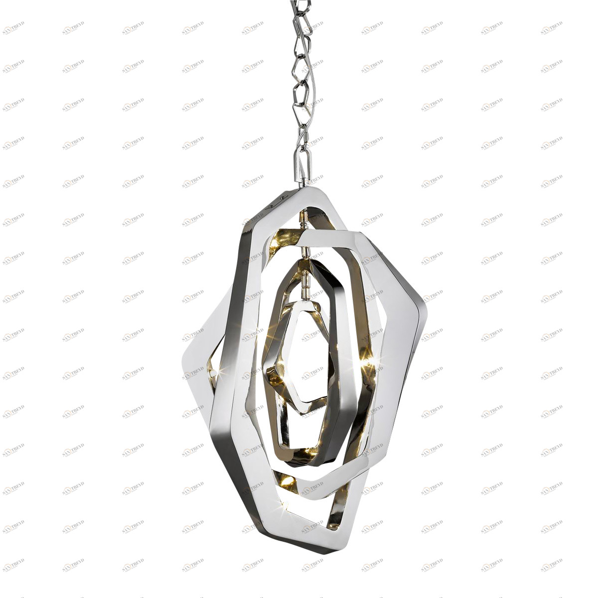 Подвесной светильник Hardy nickel от Delight Collection P68020M-7 nickel DELIGHT ДИЗАЙНЕРСКИЕ 243785 Никель 
