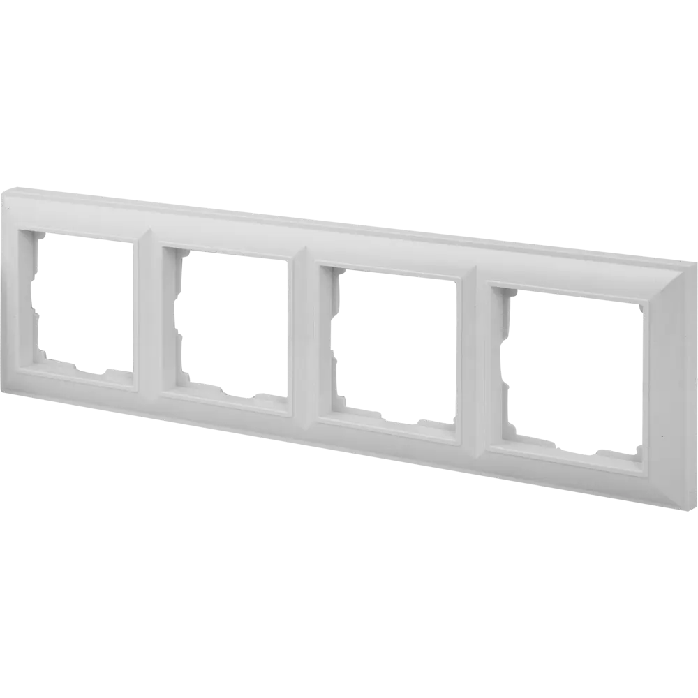 Рамка Werkel Fiore для 4 розеток и выключателей в классическом белом исполнении 82125351 STLM-0019680 - Вид №1