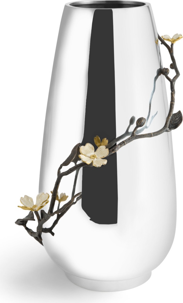 10671722 Michael Aram Ваза Michael Aram Цветок кизила 48см, сталь нержавеющая Сталь нержавеющая 