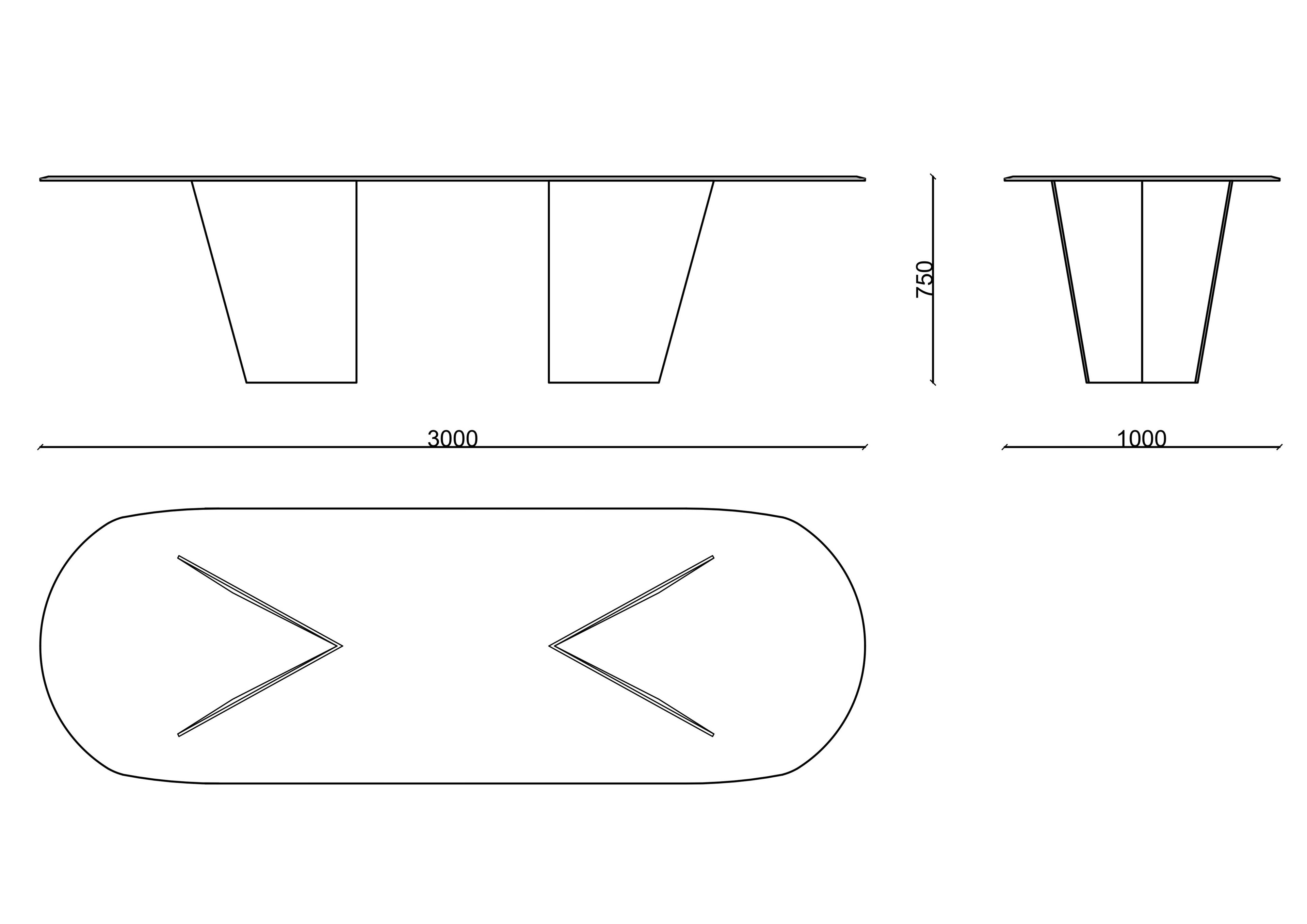 Овальный стол RIVATELIER BACKGAMMON ARCH-00150695 - Вид №2