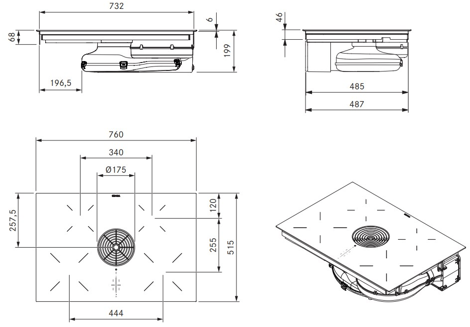 Bora Индукционная плита с экстрактором - фильтром Bora pure sun-id-1395696 - Вид №2