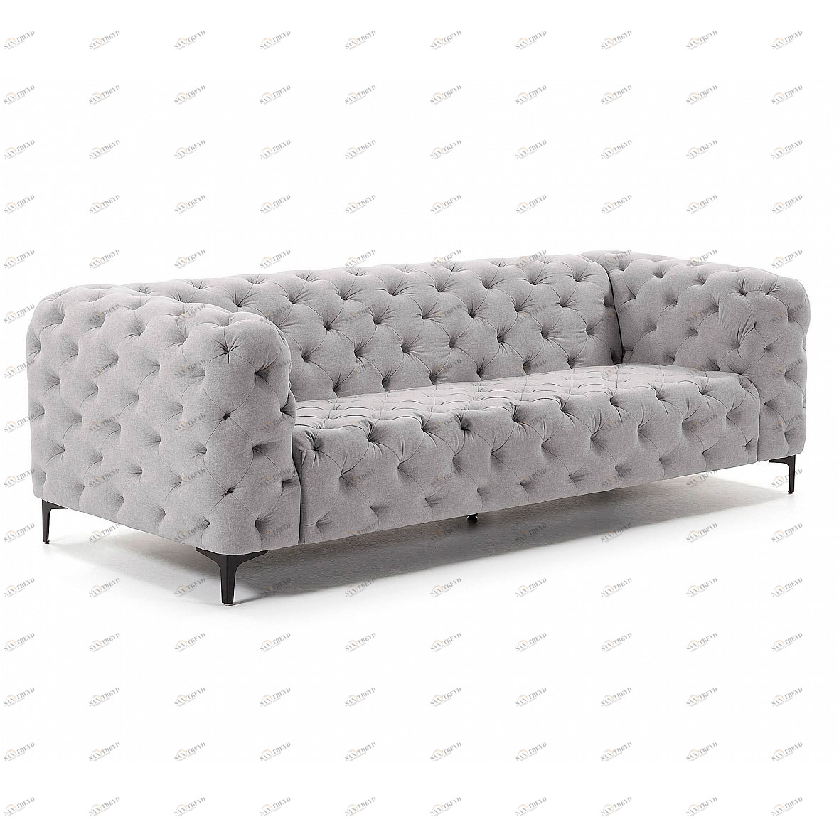 Диван Maisha трехместный светло-серый от La Forma LA FORMA ДИЗАЙНЕРСКИЕ 288918 Серый 