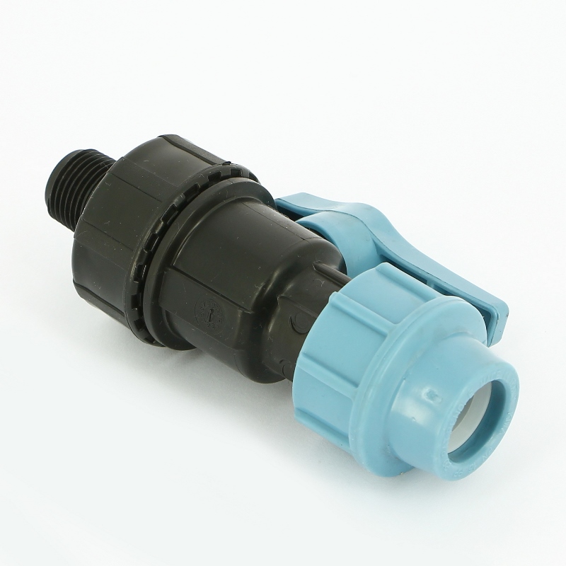 Кран НВ Unidelta 1/2" для труб ПНД полипропилен PP-B 1075002002001 - Вид №1