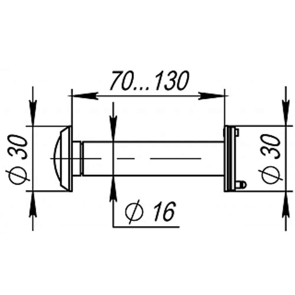 Дверной глазок Fuaro DVZ4 с панорамным обзором 180° 84494133 STLM-1510727 - Вид №1