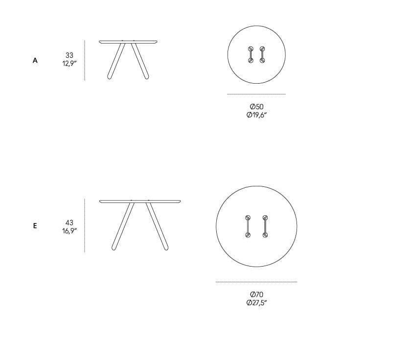Низкий круглый стол из дуба Casamania & Horm Twine T ARCH-00133166 - Вид №13